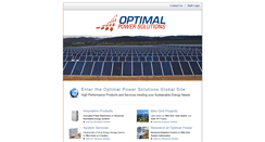 Desktop Screenshot of optimal-power-solutions.com