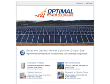 Tablet Screenshot of optimal-power-solutions.com